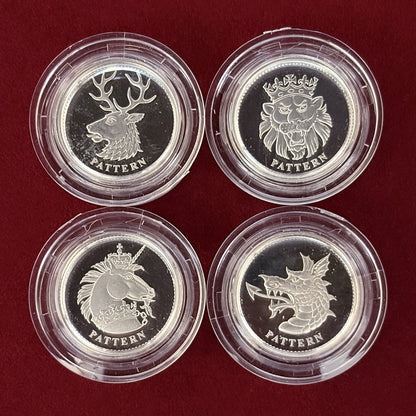 【イギリス】シルバーパターンセット 4枚組 2004［C-0000915］