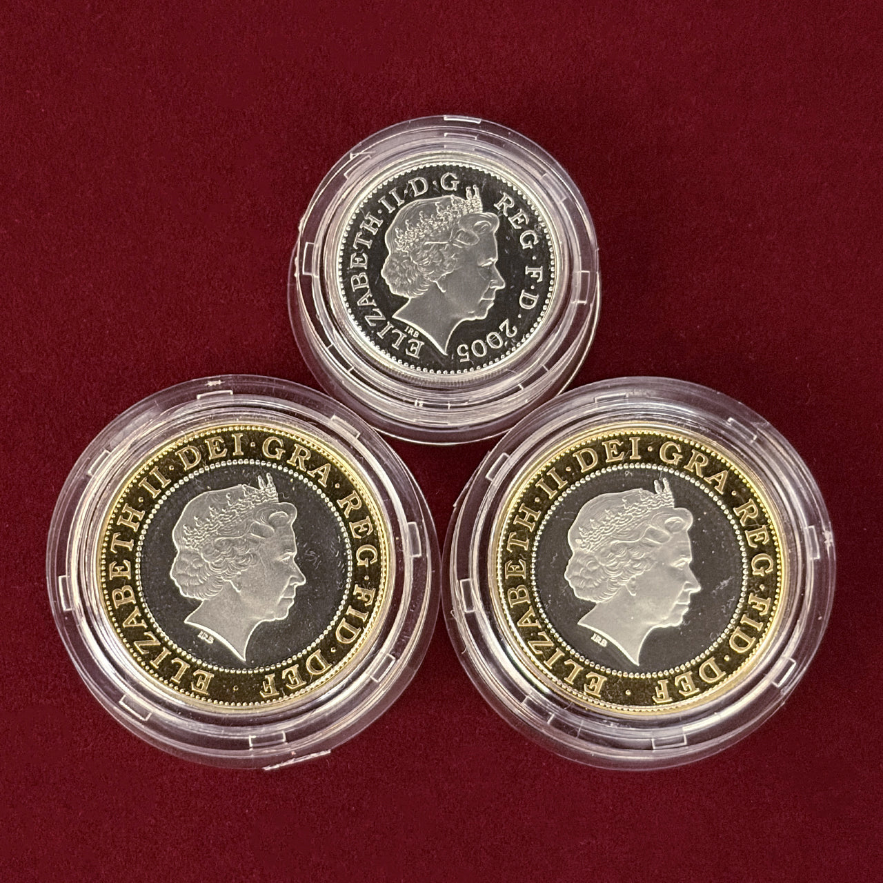 【イギリス】シルバープルーフピエフォーセット 4枚組 2005［C-0000921］