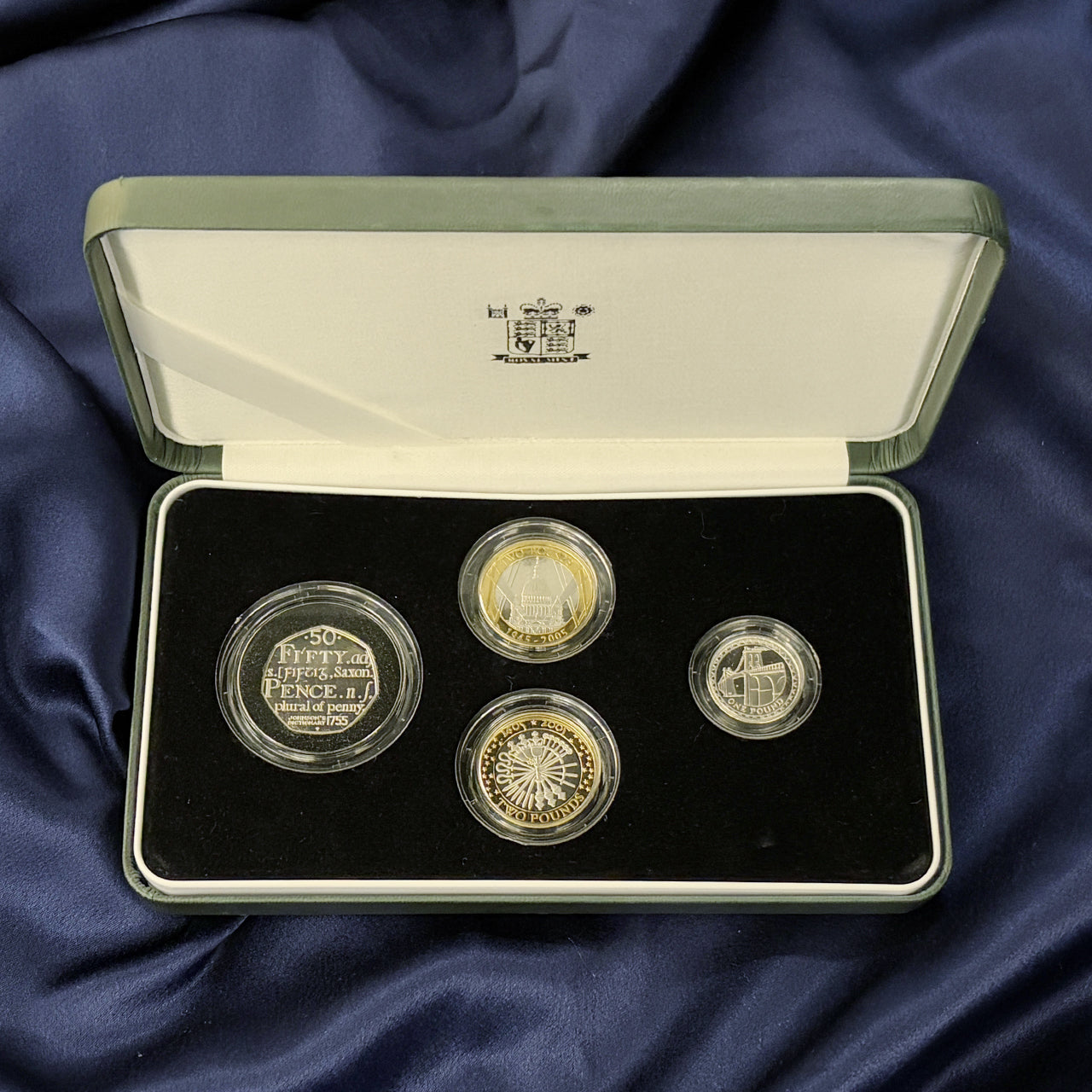 【イギリス】シルバープルーフピエフォーセット 4枚組 2005［C-0000921］