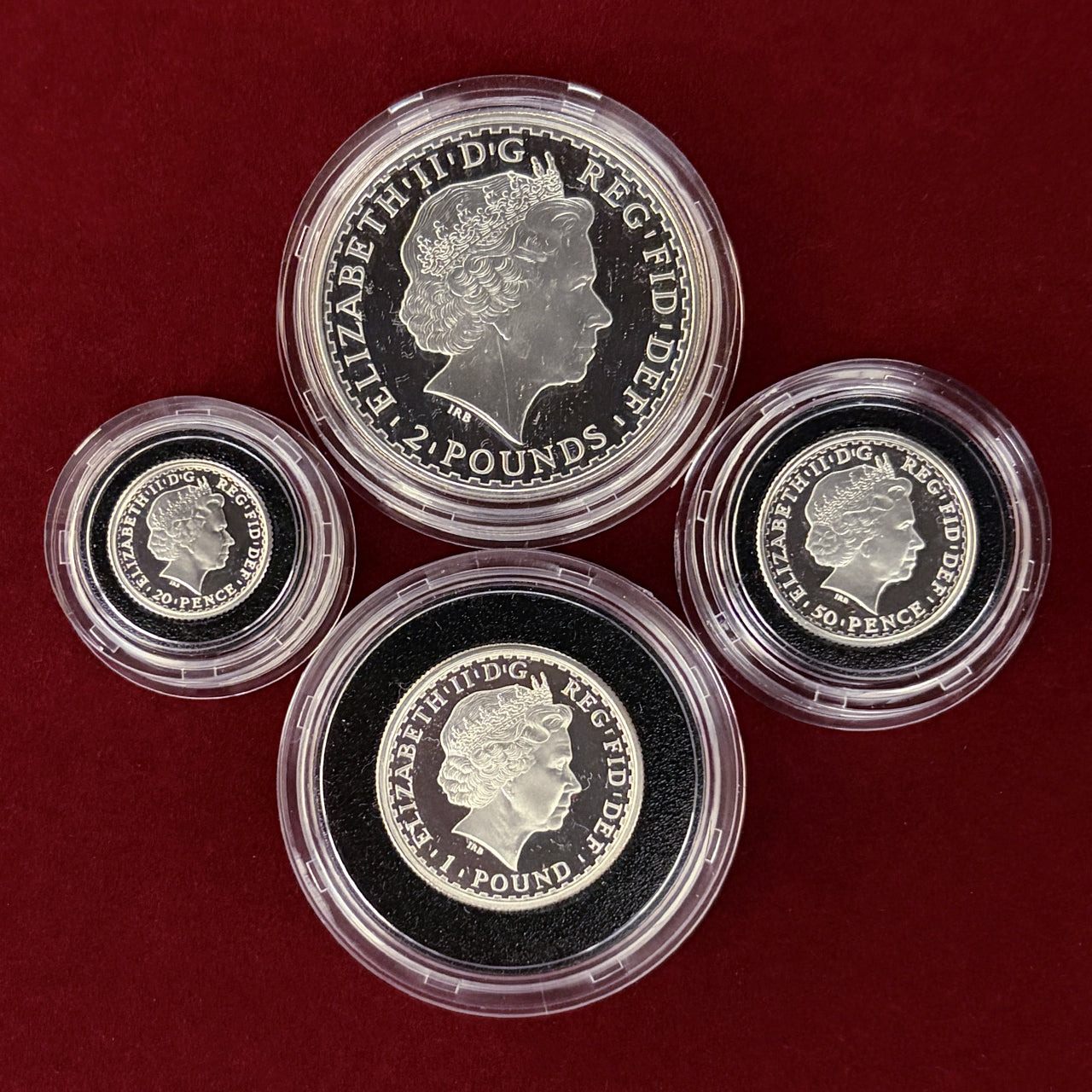 【イギリス】ブリタニアシルバープルーフコレクション 4枚組 2003［C-0000922］
