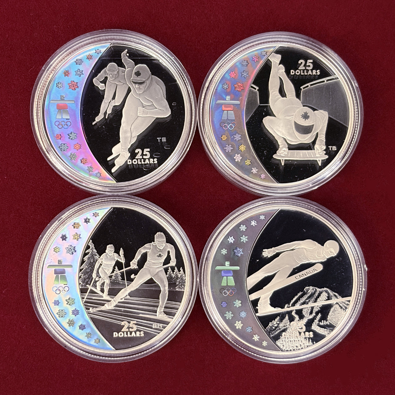 【カナダ】2010年バンクーバーオリンピック記念 コインセット プルーフ銀貨4枚組 2009［C-0000923］