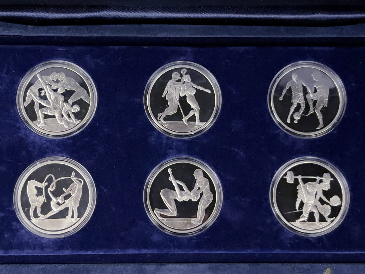【ギリシャ】2004年アテネオリンピック記念 コインセット プルーフ銀貨6枚組 2004［C-0000925］