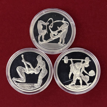 【ギリシャ】2004年アテネオリンピック記念 コインセット プルーフ銀貨6枚組 2004［C-0000925］