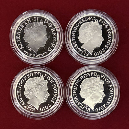 【イギリス】2012年ロンドンオリンピック記念 シルバーコインセット 4枚組 プルーフ 2011［C-0000926］