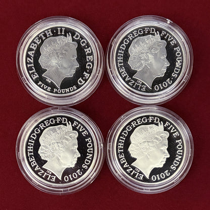 【イギリス】2012年ロンドンオリンピック記念 シルバーコインセット 4枚組 プルーフ 2012［C-0000927］