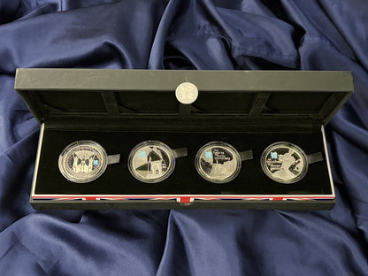 【イギリス】2012年ロンドンオリンピック記念 シルバーコインセット 4枚組 プルーフ 2012［C-0000927］