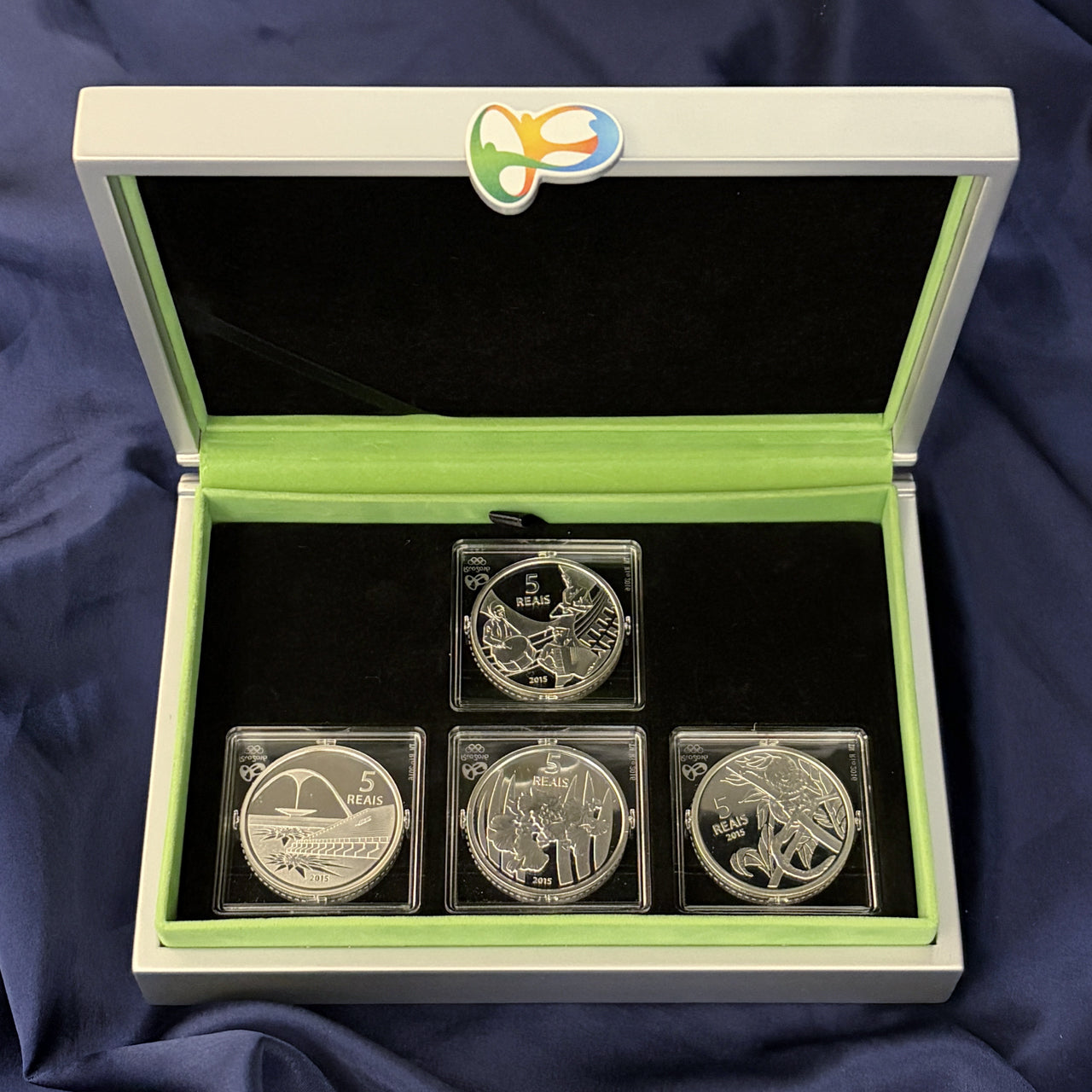 【ブラジル】2016年リオデジャネイロオリンピック記念 シルバーコインセット 4枚組 プルーフ 2015［C-0000928］