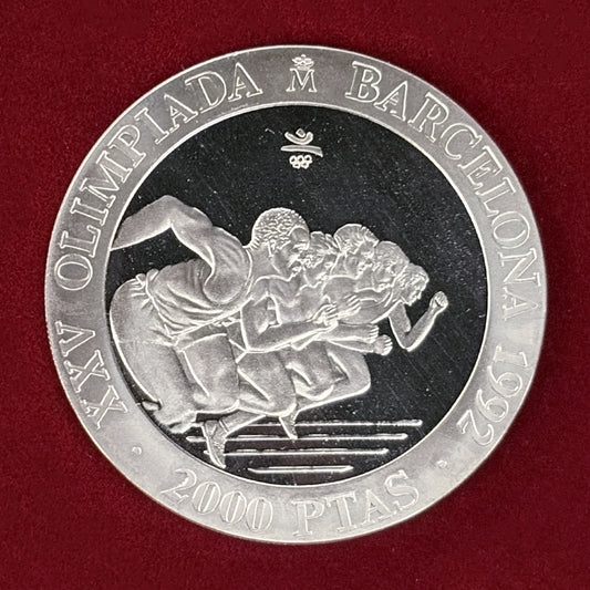 【スペイン】1992年バルセロナオリンピック記念 シルバーコインセット 2枚組 プルーフ 1992［C-0000929］