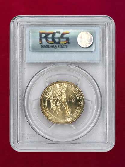 【アメリカ】第5代大統領 ジェームズ・モンロー 1ドル 銅貨 2008P PCGS MS66［C-0000932］