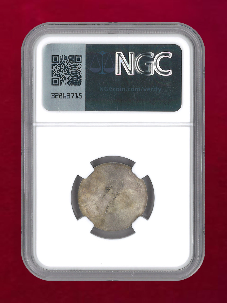 【フランス】1フラン 試作貨 SILVERED BRONZE 1855 NGC UNC DETAILS CLEANED［C-0000943］