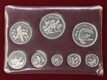 【ベリーズ】シルバープルーフセット 8枚組 1974［C-0000944］