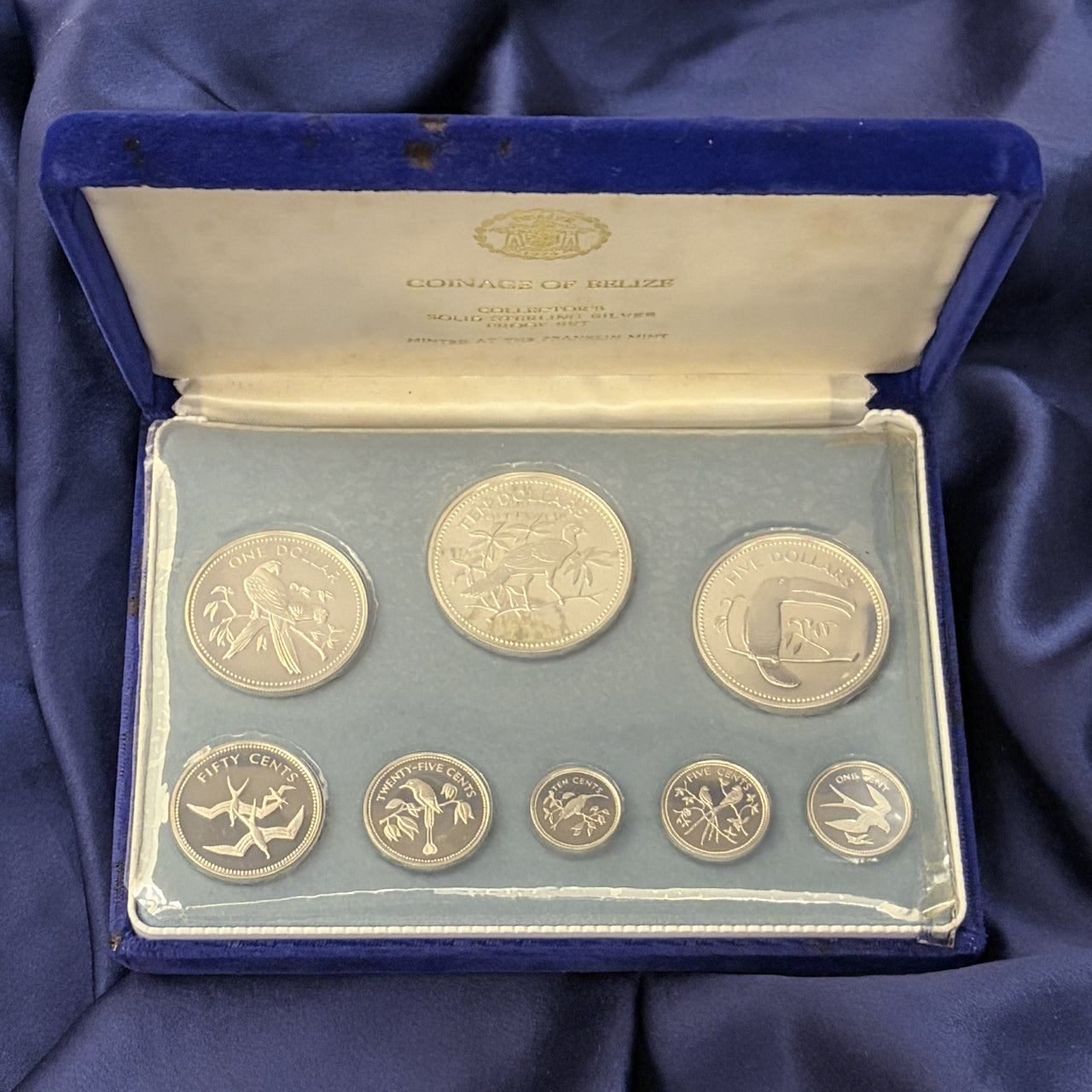 【ベリーズ】シルバープルーフセット 8枚組 1974［C-0000944］