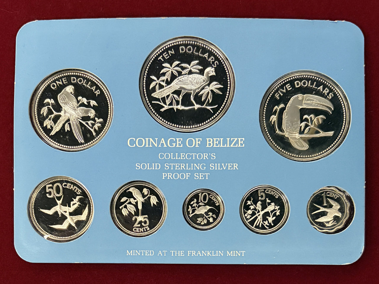 【ベリーズ】シルバープルーフセット 8枚組 1976［C-0000946］