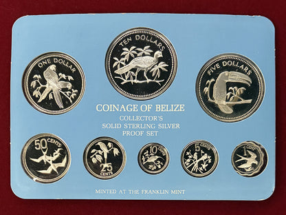 【ベリーズ】シルバープルーフセット 8枚組 1976［C-0000946］