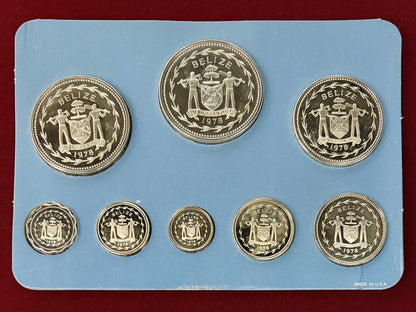 【ベリーズ】シルバープルーフセット 8枚組 1978［C-0000949］