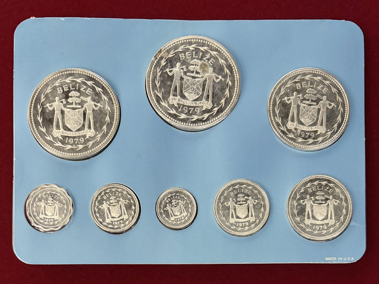 【ベリーズ】シルバープルーフセット 8枚組 1979［C-0000950］