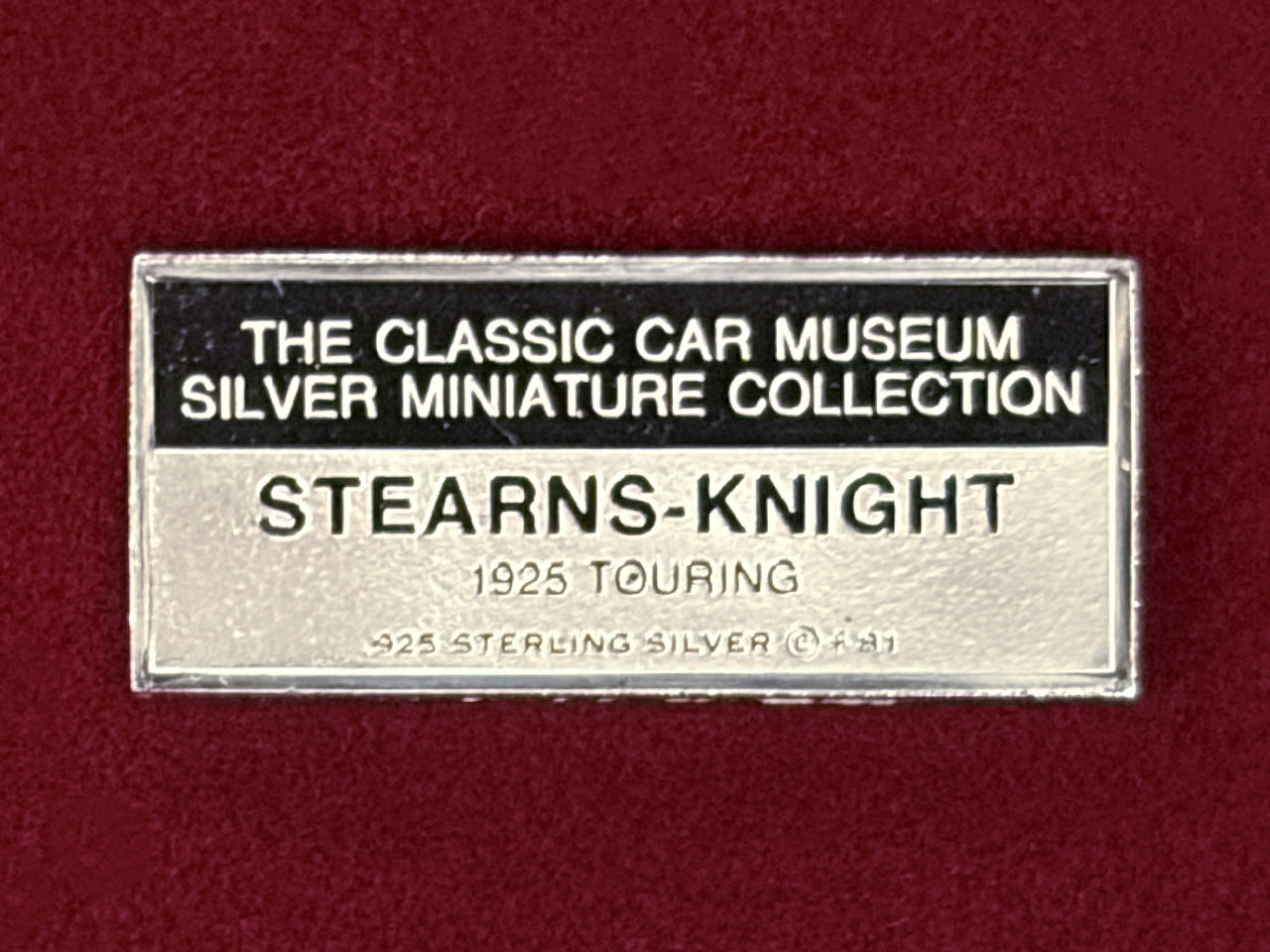 世界のクラシックカー シルバープレートセット 34枚組［C-0000953］