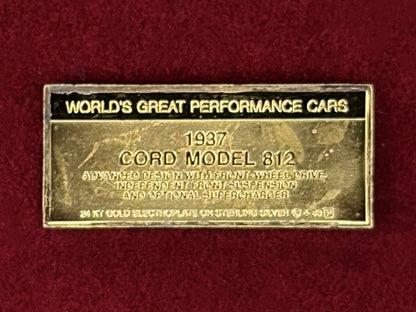 世界のクラシックカー シルバープレートセット 34枚組［C-0000953］