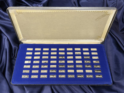 世界のクラシックカー シルバープレートセット 34枚組［C-0000953］