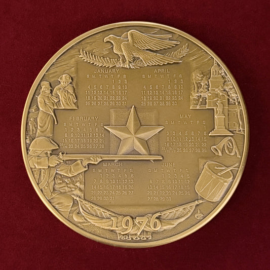 【アメリカ】建国200周年記念 1976年カレンダーメダル 1975［C-0000955］