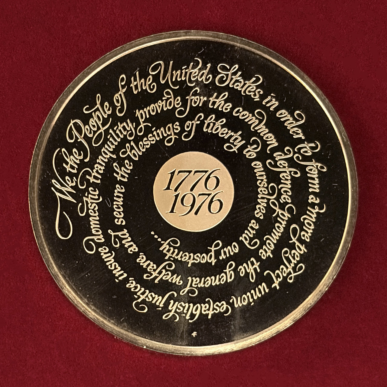 【アメリカ】建国200年記念 ブロンズメダル プルーフ 1976［C-0000956］