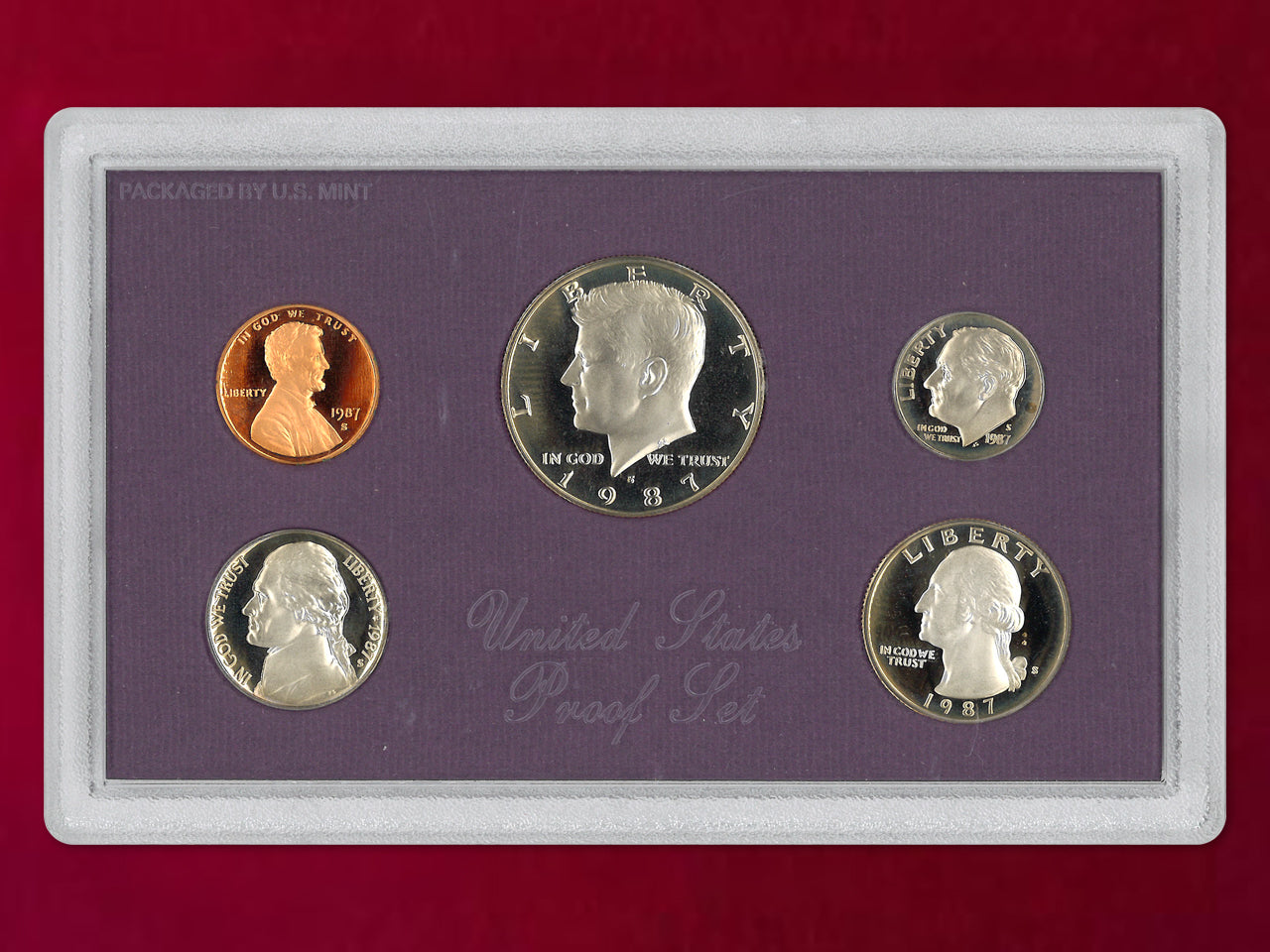 【アメリカ】プルーフセット 5枚組 1987［C-0000961］