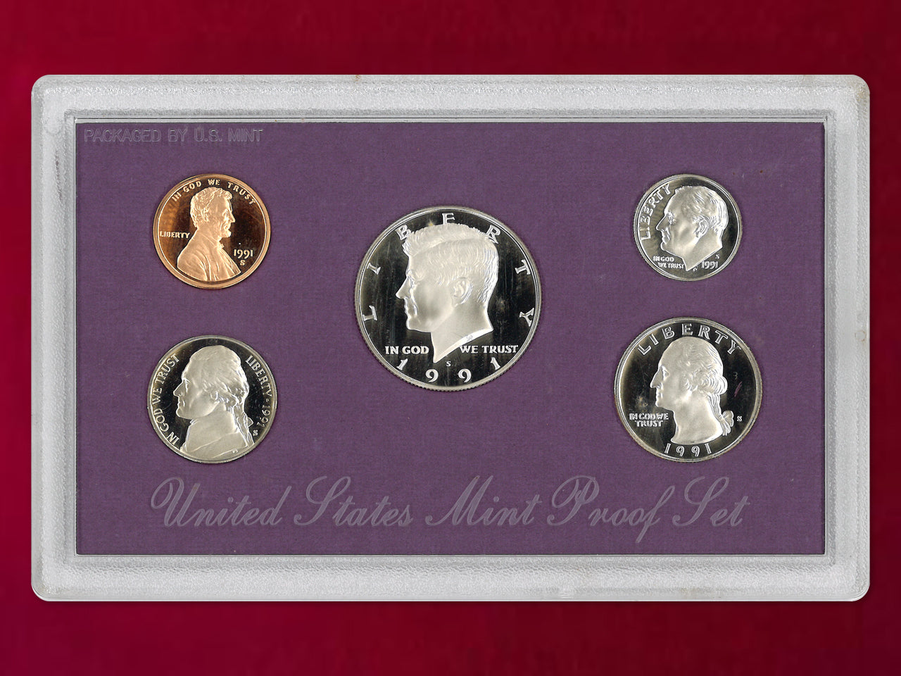 【アメリカ】プルーフセット 5枚組 1991［C-0000962］