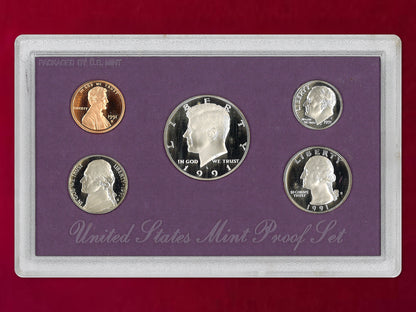 【アメリカ】プルーフセット 5枚組 1991［C-0000962］