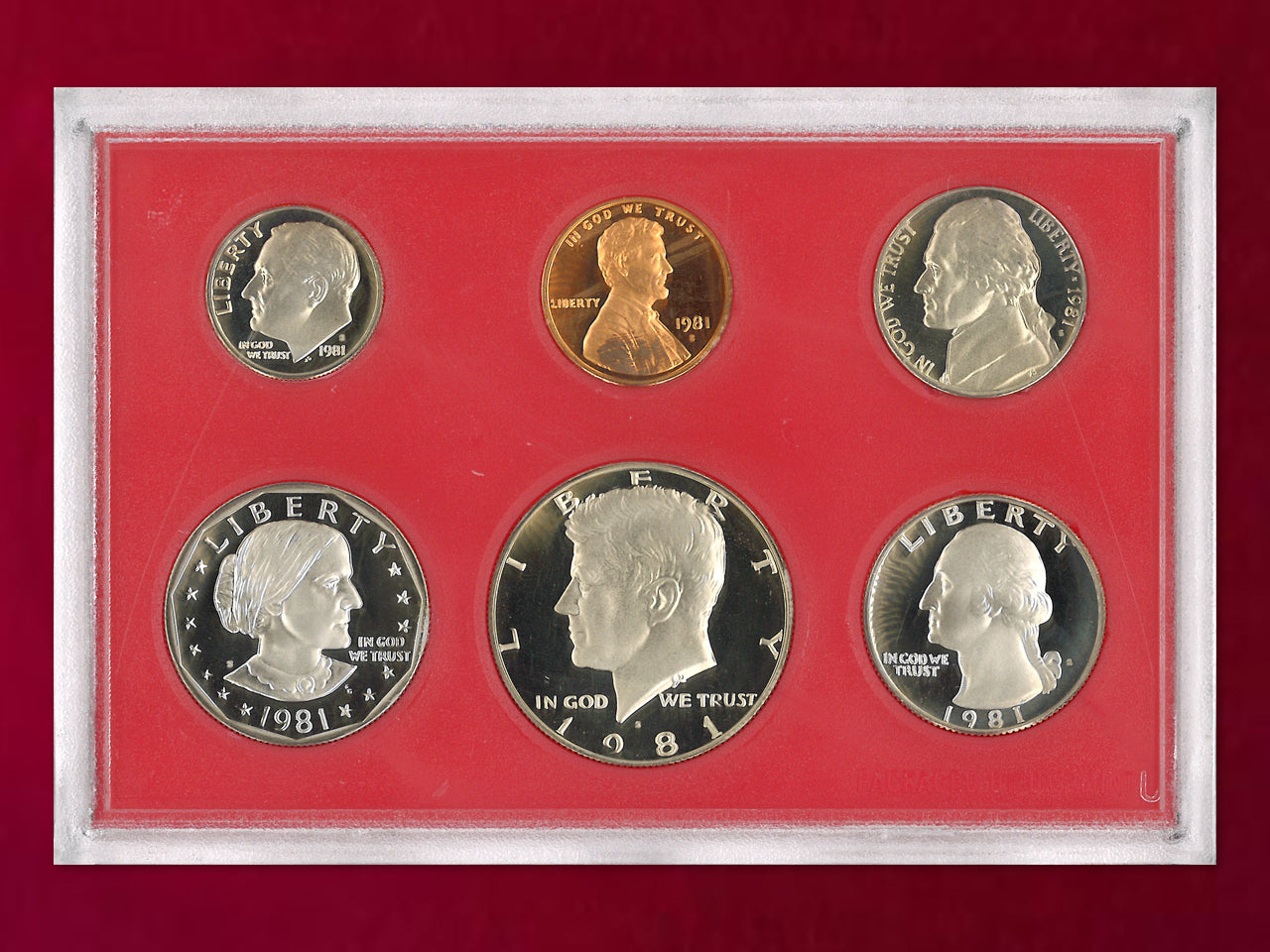 【アメリカ】プルーフセット 6枚組 1981［C-0000964］