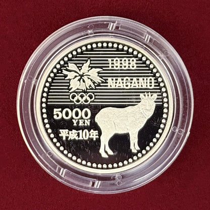 [Japan] 1998 Nagano Olympics Proof Coin Set 2nd Edition 2-piece Set 1997 [C-0000388]