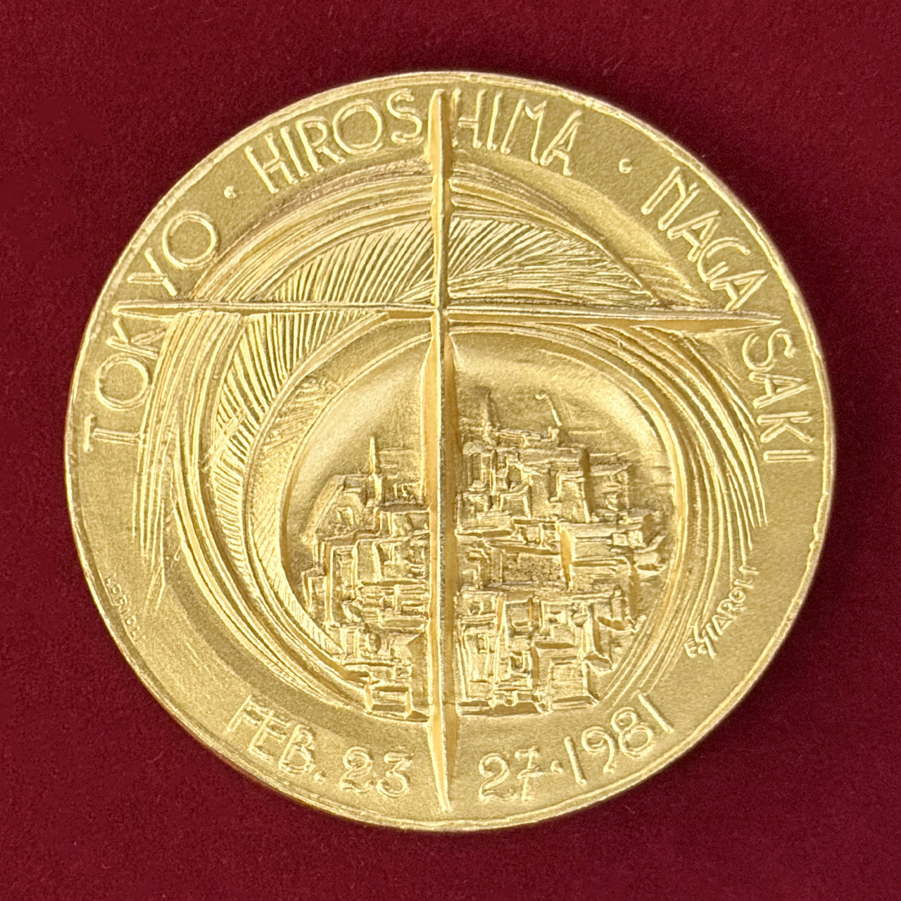 【バチカン】ヨハネ・パウロ2世訪日記念メダル 1981［C-0000968］