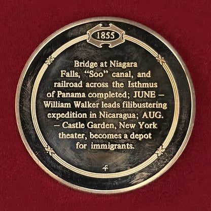 [USA] Niagara Suspension Bridge Opening Bronze Medal Proof [C-0000969]