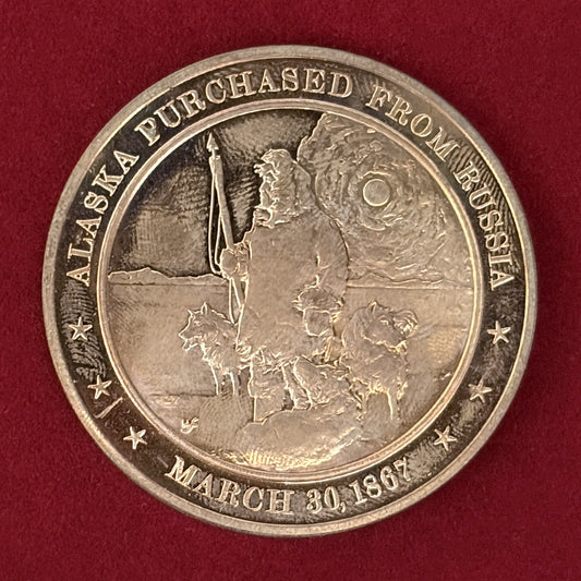 【アメリカ】アラスカ購入 ブロンズ製メダル プルーフ［C-0000970］