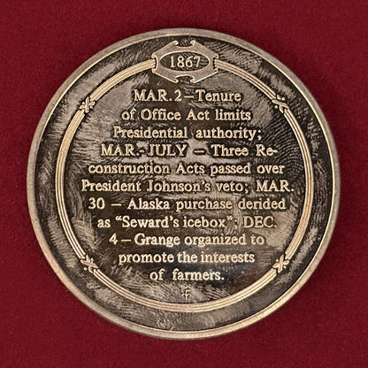 [USA] Alaska Purchase Bronze Proof Medal [C-0000970]