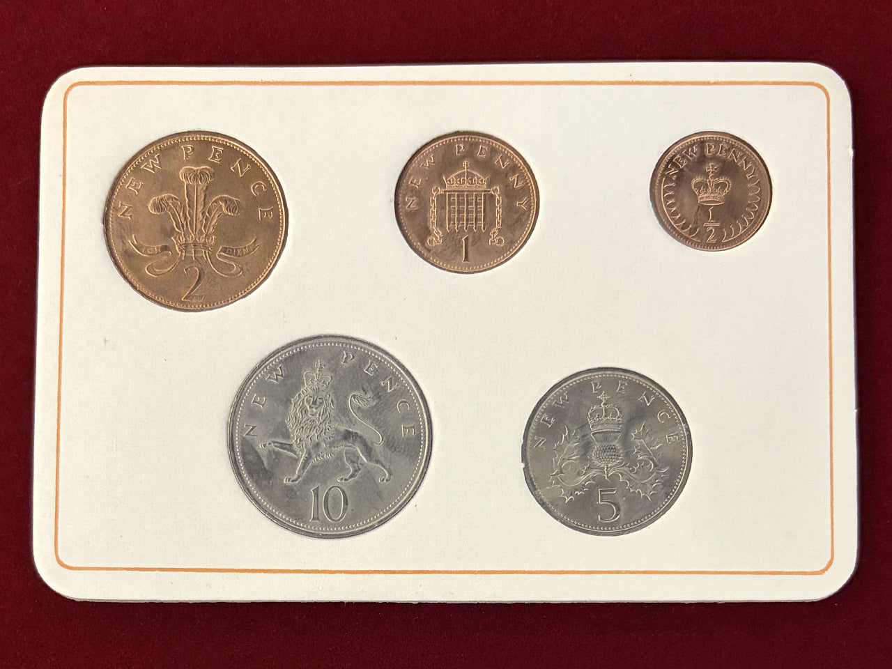 【イギリス】ファースト・デシマル・コインセット 5枚組 1971 ［C-0000972］