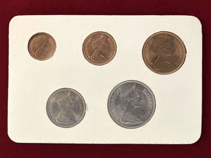 【イギリス】ファースト・デシマル・コインセット 5枚組 1971 ［C-0000972］