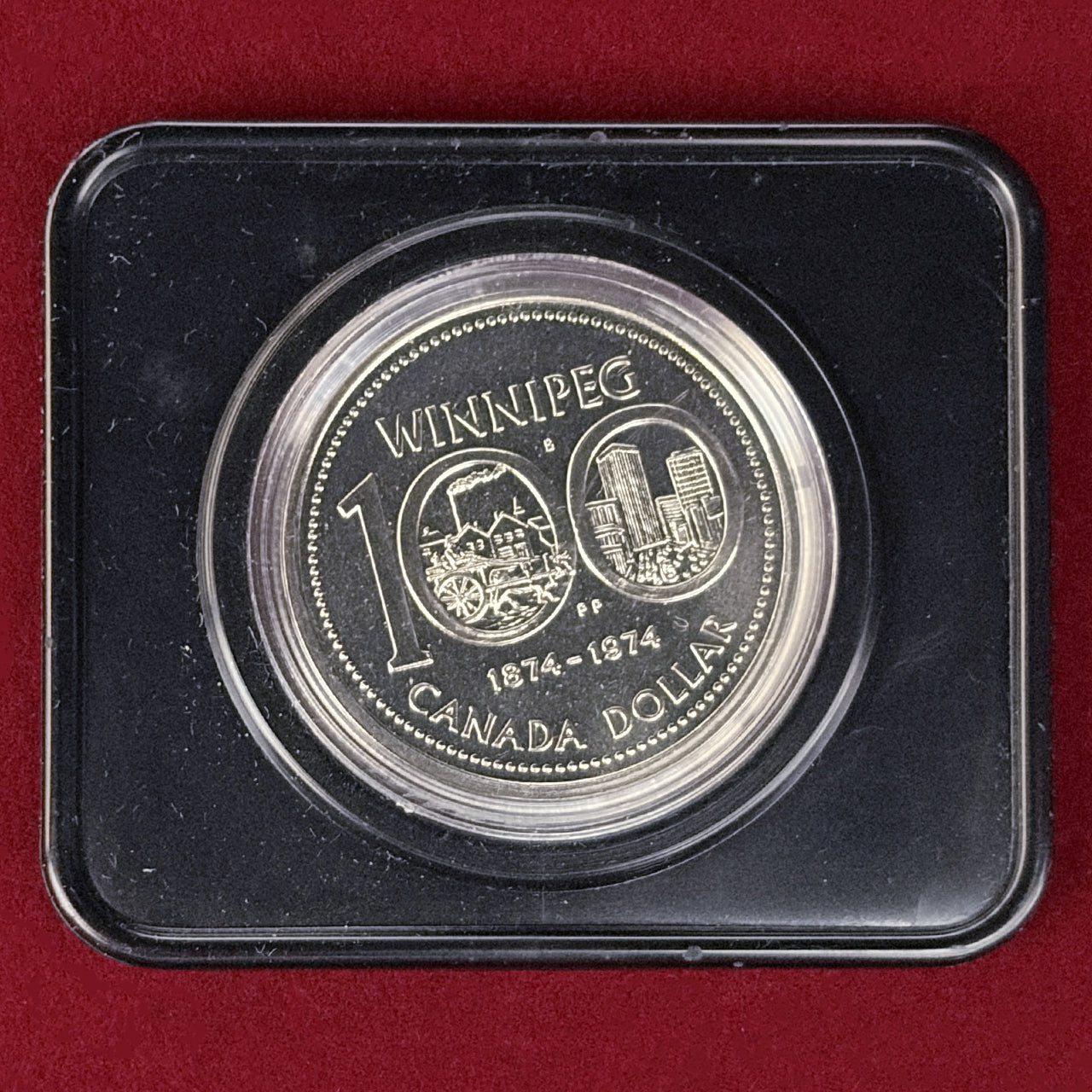 【カナダ】ウィニペグ市100周年記念 1ドル ニッケル貨 1974［C-0000982］