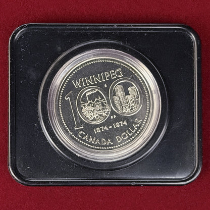 【カナダ】ウィニペグ市100周年記念 1ドル ニッケル貨 1974［C-0000982］