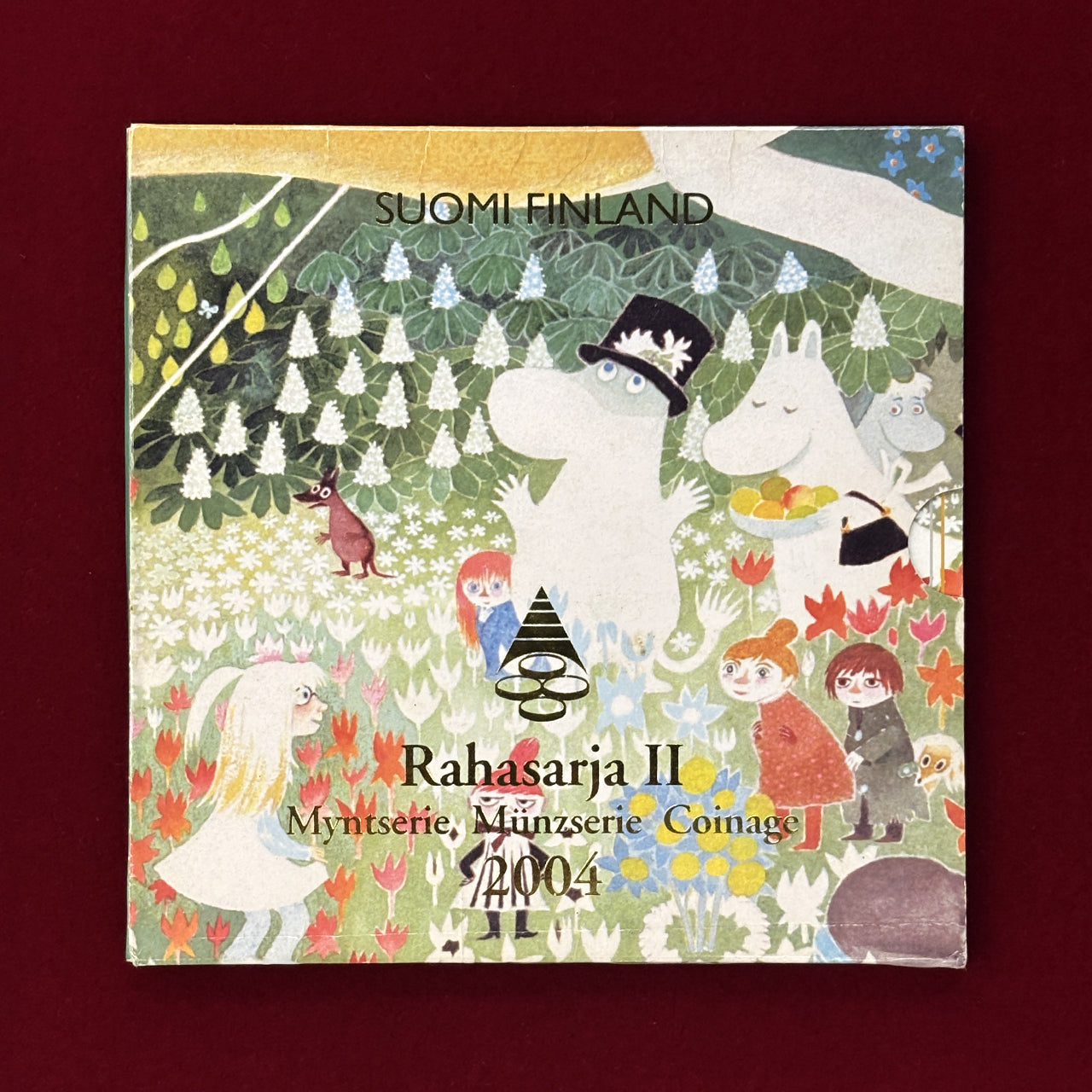 [Finland] Moominpappa and Moominmamma Mint Set (8 Coins + 1 Medal) 2004 [C-0000768]