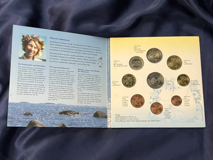 [Finland] Snufkin and Little My Mint Set (8 Coins + 1 Medal) 2004 [C-0000767]