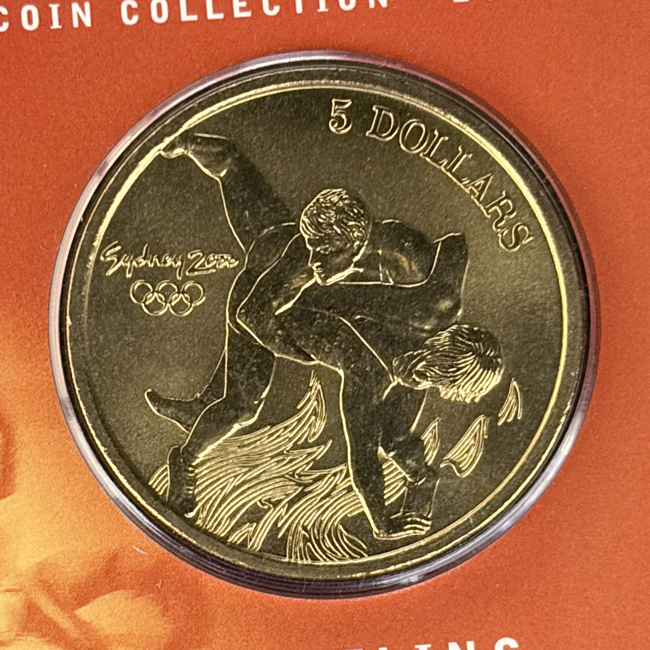 【Australia】2000 Sydney Olympic Games Wrestling $5 Aluminium Bronze Coin 2000 [C-0001002]