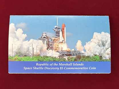 【マーシャル諸島】スペースシャトル・ディスカバリー打ち上げ成功記念 5ドル 白銅貨 1988［C-0001003］