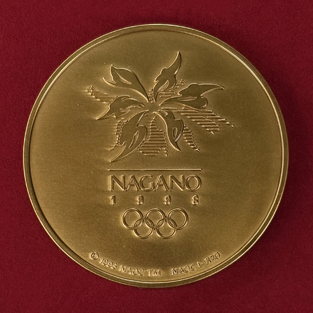 【日本】1998年長野オリンピック記念 銅製メダル［C-0001013］