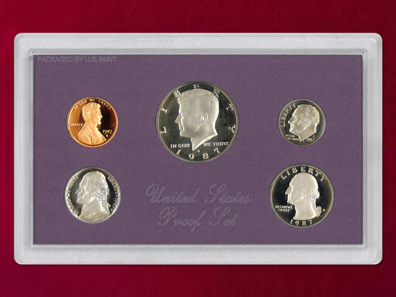 【アメリカ】プルーフセット 5枚組 1987［C-0001015］