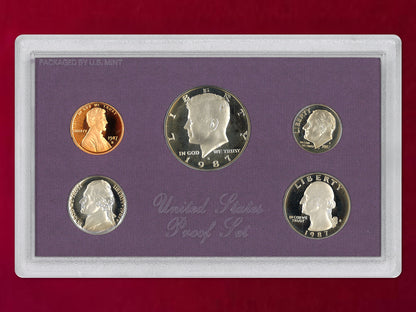 【アメリカ】プルーフセット 5枚組 1987［C-0001015］