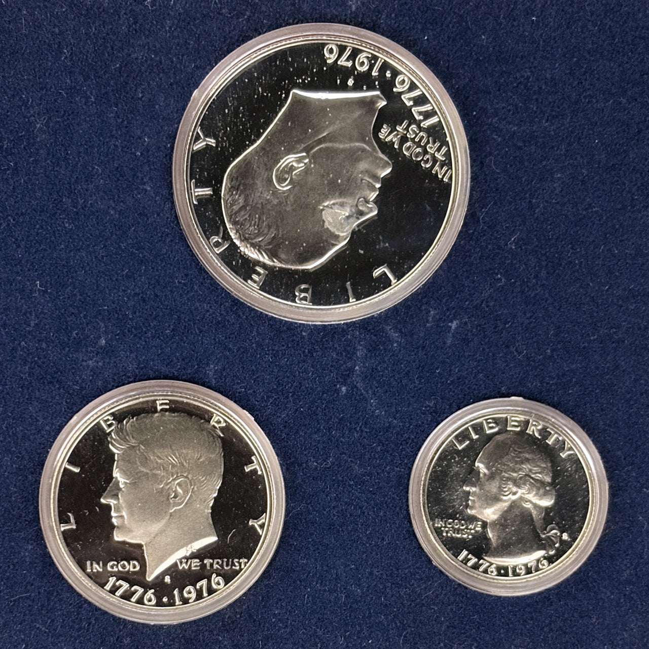 [USA] Proof set, 3 discs, 1976 [C-0000205]