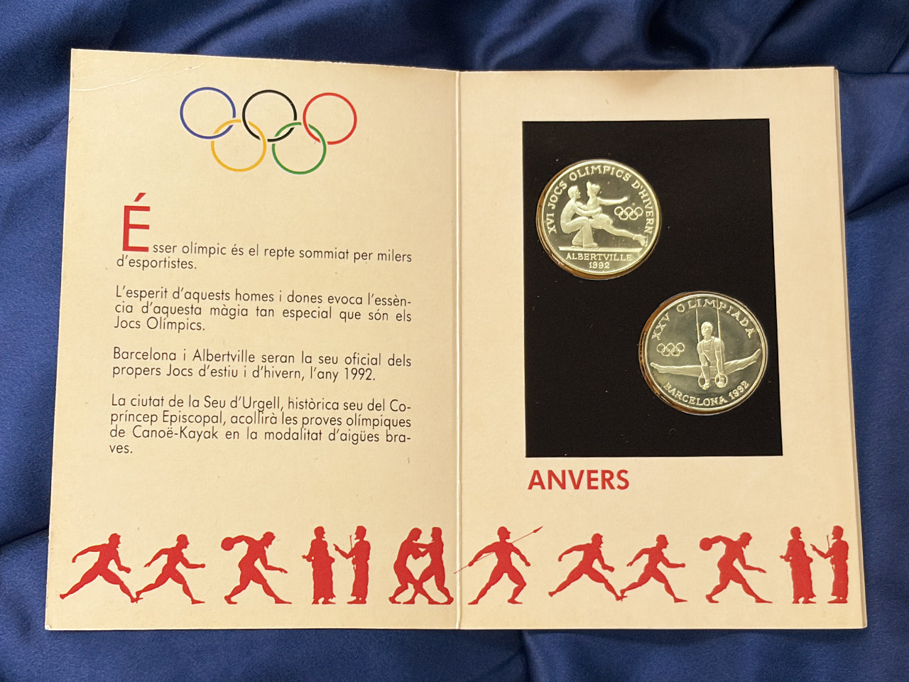 【アンドラ】1992年バルセロナ＆アルベールビルオリンピック記念 プルーフセット 2枚組 1988［C-0001025］
