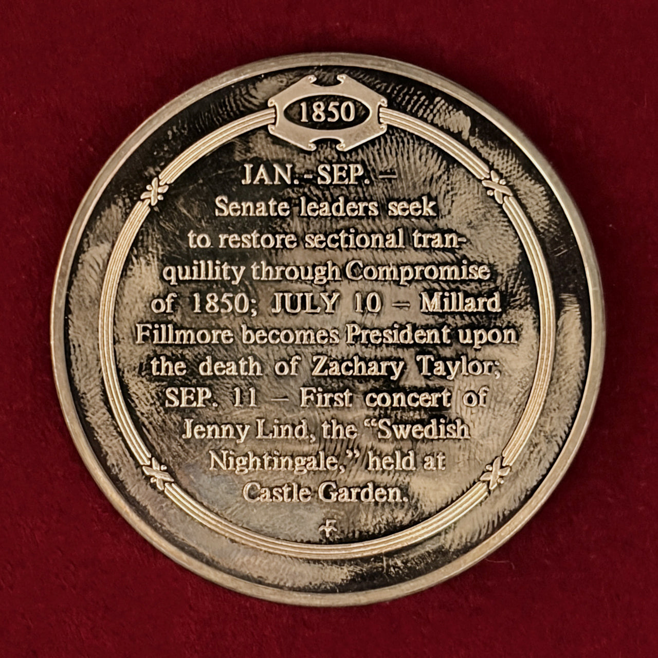 [USA] Niagara Suspension Bridge Opening Bronze Medal Proof [C-0000969]