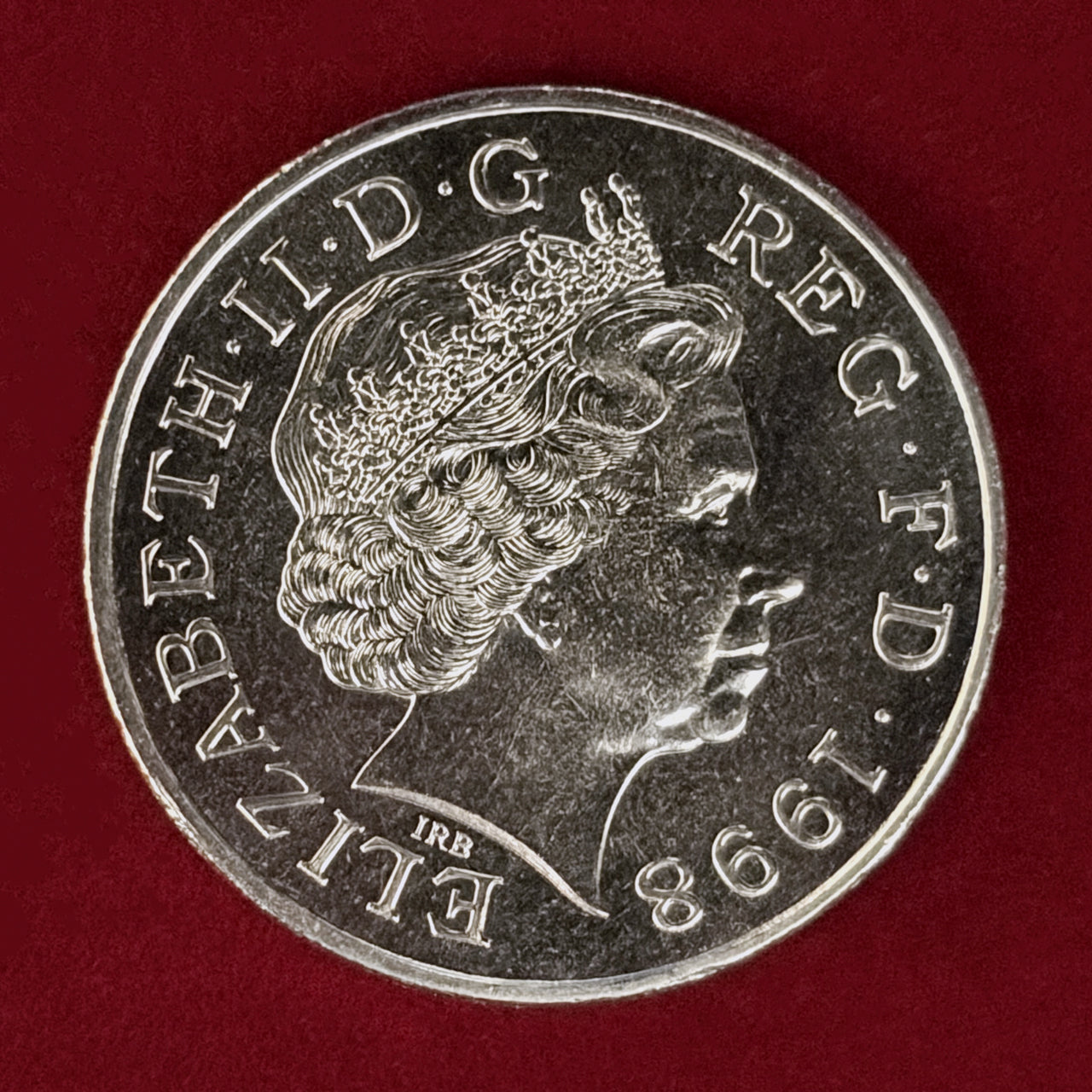 【イギリス】チャールズ皇太子生誕50周年記念 5ポンド 白銅貨 1998［C-0001061］