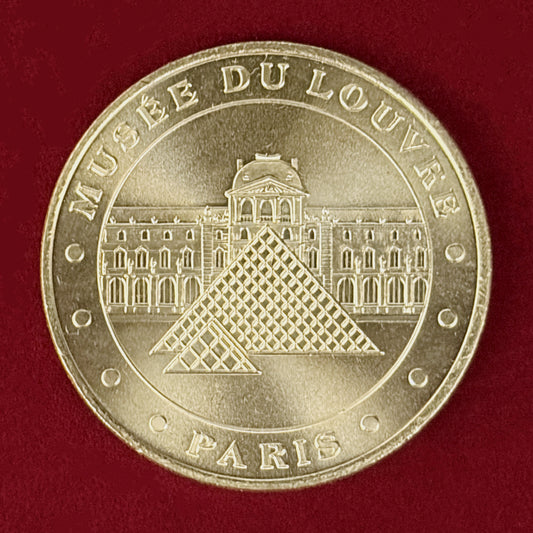 【フランス】ルーヴル美術館公式観光記念メダル アルミ青銅製 メダル 2001［C-0001066］